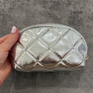 Small Silver Quilted Women's Bag